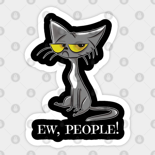 People - Ew People Sticker by Kudostees